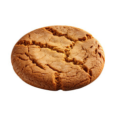 A ginger snap isolated on transparent background, png - obrazy, fototapety, plakaty