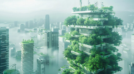 Vertical Forest Building Concept, Modern Urban Ecology and Green Architecture, Milans Bosco Verticale