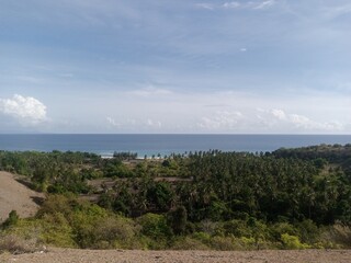Obraz premium view of the sea from the mountain
