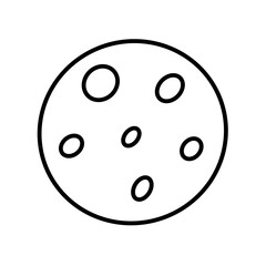 Space cartoon doodle Line icon.