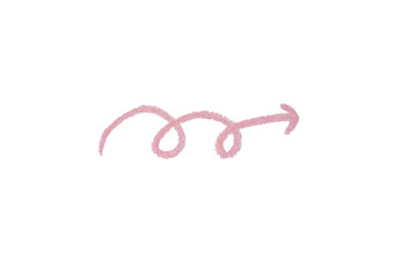 pink pencil strokes isolated on transparent background