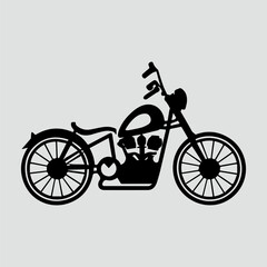 Fototapeta na wymiar Motorcycle silhouette vector illustration