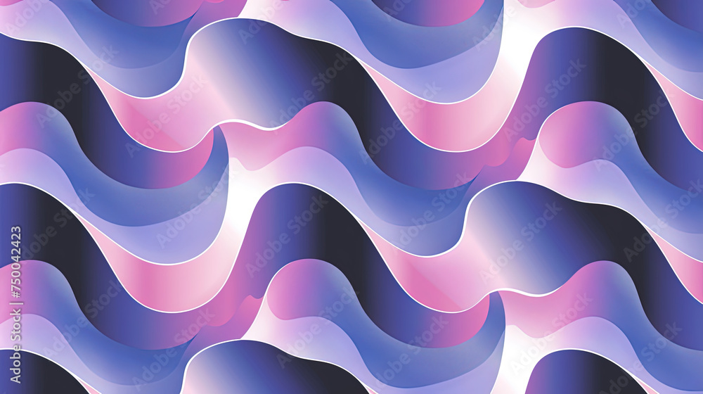Poster a backdrop featuring various wavy shapes in an abstract composition