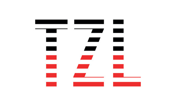 TZL three initial letter iconic line negative space minimal logo design vector template. monogram, abstract, wordmark, business, typography, minimalist, brand, company, flat, modern, unique, simple