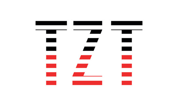 TZT three initial letter iconic line negative space minimal logo design vector template. monogram, abstract, wordmark, business, typography, minimalist, brand, company, flat, modern, unique, simple