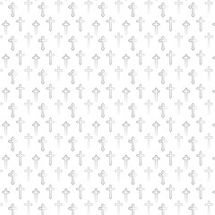 
Background with crosses for banner design.