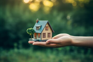 Person Holding Small House