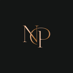 NP or PN logo design. Vector illustration. © Sivladi