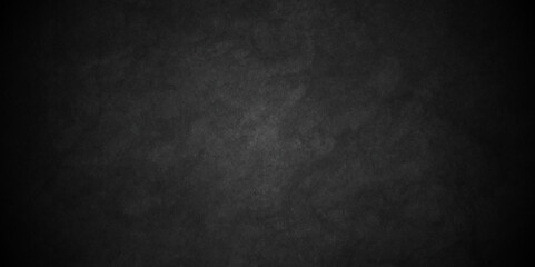 Black stone wall texture grunge rock surface. dark gray concrete background backdrop. wide panoramic banner. old wall stone for dark black distressed grunge background wallpaper rough concrete wall.  - obrazy, fototapety, plakaty