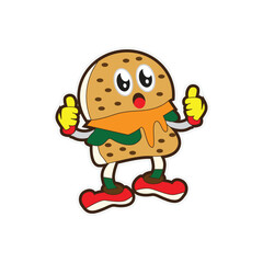 BURGER CUTE MASCOT