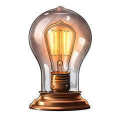 Lamp isolated on a transparent background