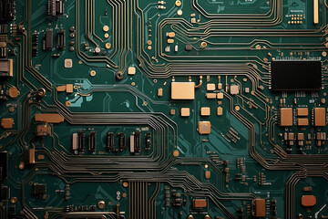 Circuit board background. close up of Circuit board. technology concept