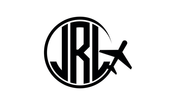 JRL three initial letter circle tour & travel agency logo design vector template. hajj Umrah agency, abstract, wordmark, business, monogram, minimalist, brand, company, flat, tourism agency, tourist