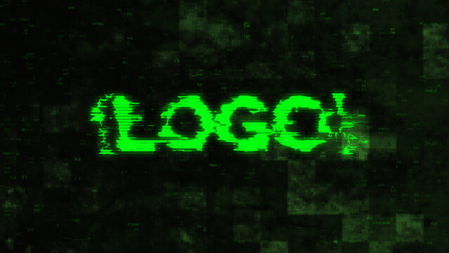 Glitch Logo Text