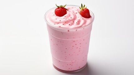 strawberry smoothie with strawberry