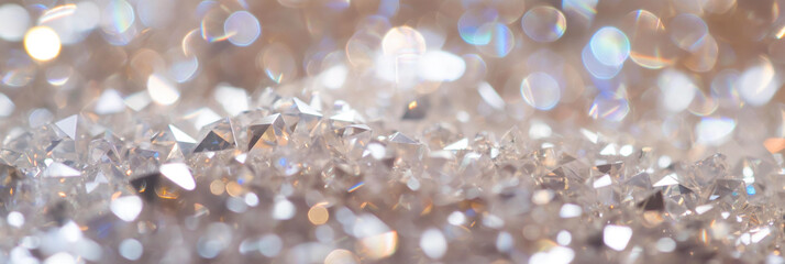 Shiny macro white diamonds background, sparkle, expensive reflection
