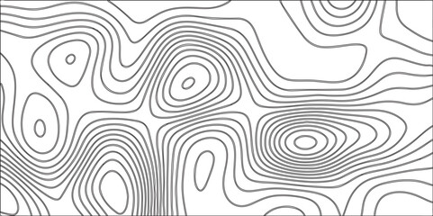 Linear background for mapping and Business concept. Concept of a conditional geography scheme and the terrain path. Abstract design with black and white topography map concept - obrazy, fototapety, plakaty