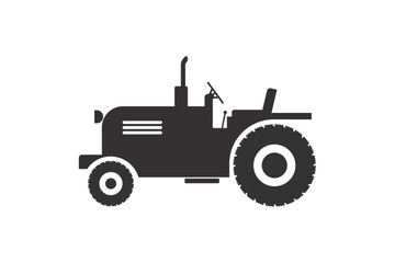 small tractor isolated on white background. vector
