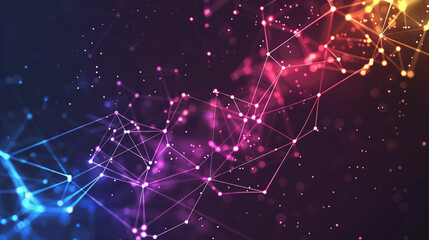 A minimalist AI neural network visual simple lines and dots symbolizing advanced machine learning algorithms