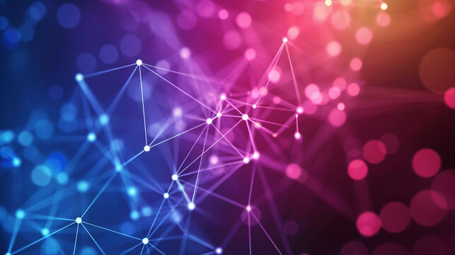 A minimalist AI neural network visual simple lines and dots symbolizing advanced machine learning algorithms