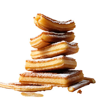 Churros image isolated on a transparent background PNG photo