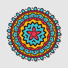 Colorful mandala vector