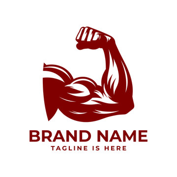 The muscular arm logo symbolizes power, strength, and determination, reflecting a commitment to physical fitness, athleticism, and perseverance.