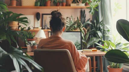 Boost efficiency for remote workers with Pomodoro and deep work sessions to enhance productivity. - obrazy, fototapety, plakaty