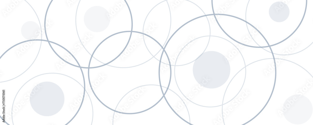 Poster modern abstract background with circle shapes, futuristic technology template, geometric lines banne