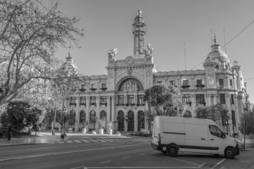 Selbstklebende Fototapeten Valencia, Spain - January 4 2024 "Beautiful architecture of old town in Valencia" © Jakub