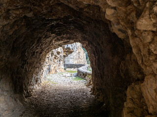 tunnel in the cave