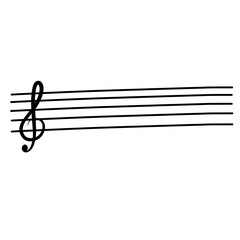 Wavy Lines For Musical Note Staves