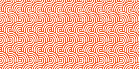 Overlapping Pattern Modern diamond geometric waves spiral pattern and abstract transparent circle wave lines. pink seamless tile stripe geomatics create retro square line backdrop pattern background.