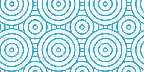 Fototapeta na wymiar Minimal diamond geometric waves spiral pattern and abstract circle wave line. blue seamless tile stripe geomatics overlapping create retro square line backdrop pattern background. Overlapping Pattern.