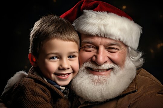 Festive collection. captivating new years pictures with santa claus - shop now.