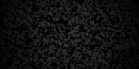 Fototapeten   Vector geometric seamless technology gray and black transparent triangle background. Abstract digital grid light pattern black Polygon Mosaic triangle Background, business and corporate background. © MdLothfor
