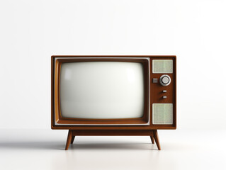rendering of old tube TV, nostalgic electronic equipment