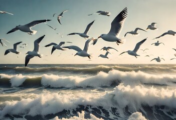 Fototapeta premium flock of birds