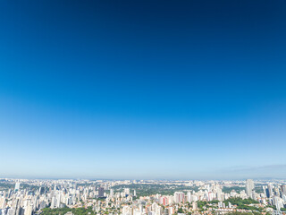 Foto aérea da região de Pinheiros em São Paulo, proxima ao cemitério do Araxá e tambem da avenida Paulista