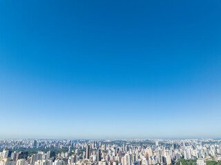 Foto aérea da região de Pinheiros em São Paulo, proxima ao cemitério do Araxá e tambem da avenida Paulista