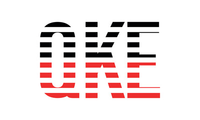 QKE three initial letter iconic line negative space minimal logo design vector template. monogram, abstract, wordmark, business, typography, minimalist, brand, company, flat, modern, unique, simple