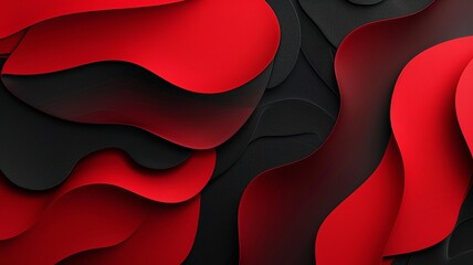 Black and red lines and waves.Professional stock background