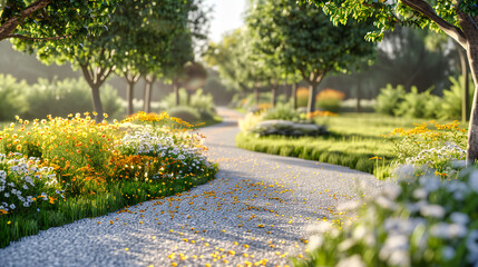 Lush Garden Pathways, A Riot of Colors and Textures, Celebrating the Joy of Spring Gardening