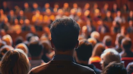 Audience engagement-themed images showcase the inclusive and participatory nature of conferences, where attendees are encouraged to voice their opinion