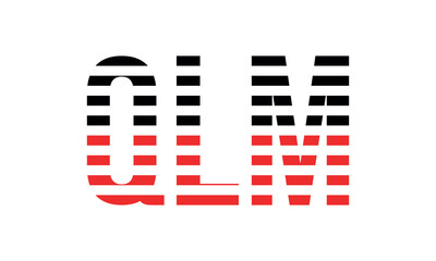 QLM three initial letter iconic line negative space minimal logo design vector template. monogram, abstract, wordmark, business, typography, minimalist, brand, company, flat, modern, unique, simple