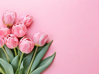 Obraz premium A Beautiful Composition of Pink Blossoms in a Bouquet