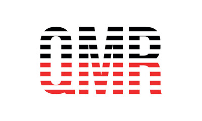 QMR three initial letter iconic line negative space minimal logo design vector template. monogram, abstract, wordmark, business, typography, minimalist, brand, company, flat, modern, unique, simple