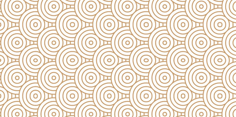 	
Minimal diamond geometric waves spiral pattern and abstract circle wave line. brown seamless tile stripe geomatics create retro square line backdrop pattern background. Overlapping Pattern.