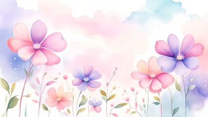 Obraz premium Pink Tulips, Flowers, and Lilies Bouquet background