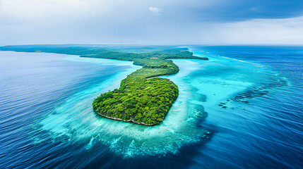 Island Getaway: A Birds Eye View of a Tropical Paradise, Where Crystal Waters Meet Pristine Sands in Perfect Harmony